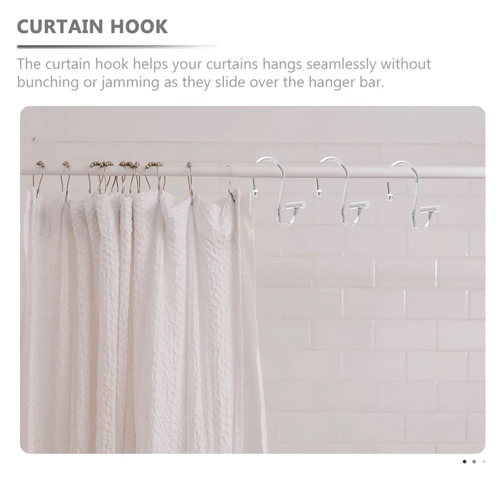 12Pcs T-Shaped Bath Curtain Hooks Heavy Duty Metal Shower Rings Glide Smooth on Rods No Jamming for Bathroom Shower Accessories
12Pcs T-Shaped Bath Curtain Hooks Heavy Duty Metal Shower Rings Glide Smooth on Rods No Jamming for Bathroom Shower Accessories