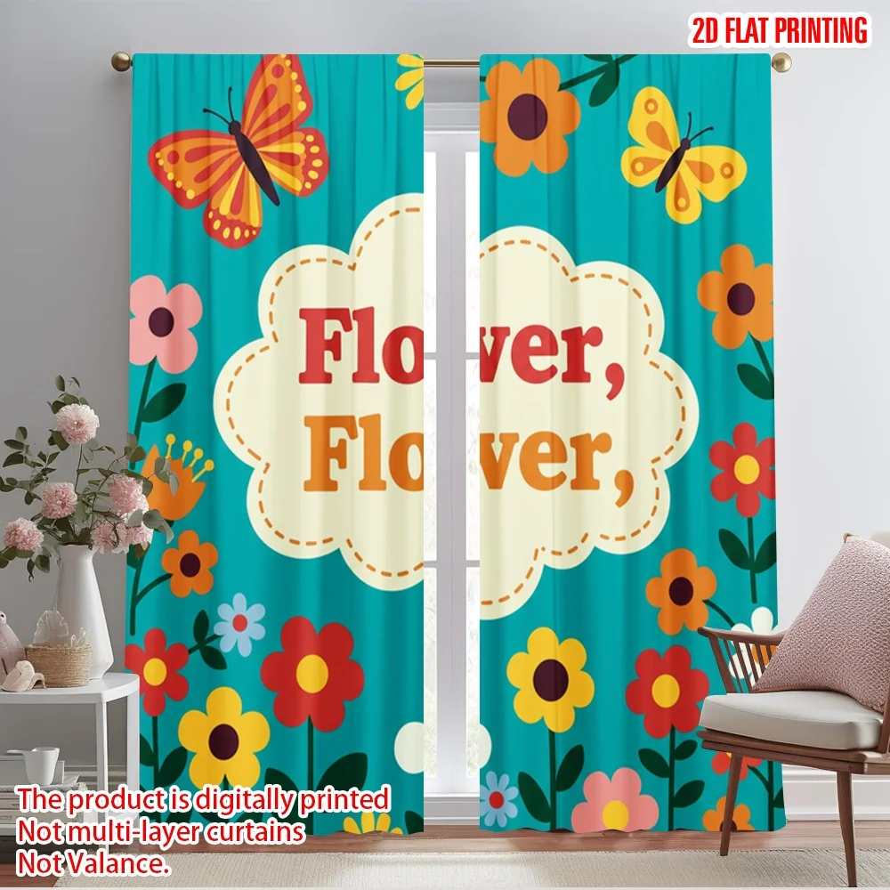 2pcs 2D flat printing Curtains Vintage Flower Garden Butterflies Polyester Without Electricity Party Decorations Use for All
2pcs 2D flat printing Curtains Vintage Flower Garden Butterflies Polyester Without Electricity Party Decorations Use for All
