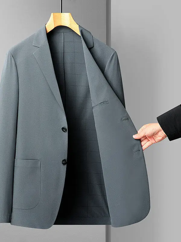 Мужской однобортный костюм-жакет чистого цвета, приталенный, повседневный, модный, для весны и осени, деловой, формальный, верхняя одежда
Мужской однобортный костюм-жакет чистого цвета, приталенный, повседневный, модный, для весны и осени, деловой, формальный, верхняя одежда