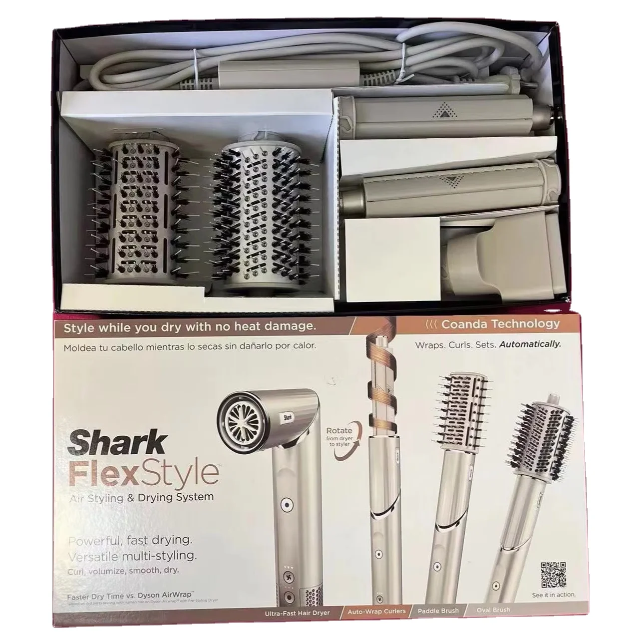 Hot sell Best Quality Version Shark HD 430 FlexStyle Air Styling Drying System Powerful Hair Dryer Brush Multi-Styler Auto Wrap
Hot sell Best Quality Version Shark HD 430 FlexStyle Air Styling Drying System Powerful Hair Dryer Brush Multi-Styler Auto Wrap