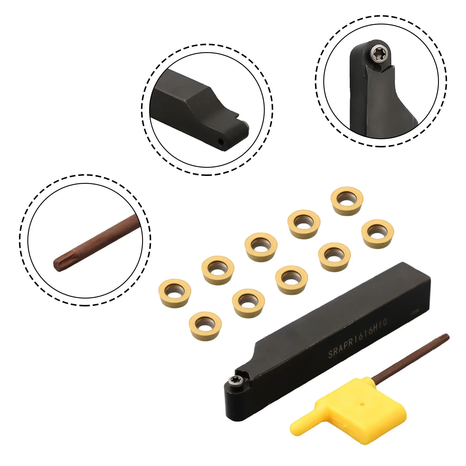 SRAPR1616H10 Lathe Tool Holder and Carbide Insert RPMT10T3MO – The Perfect Combination for Precision Machining
SRAPR1616H10 Lathe Tool Holder and Carbide Insert RPMT10T3MO – The Perfect Combination for Precision Machining