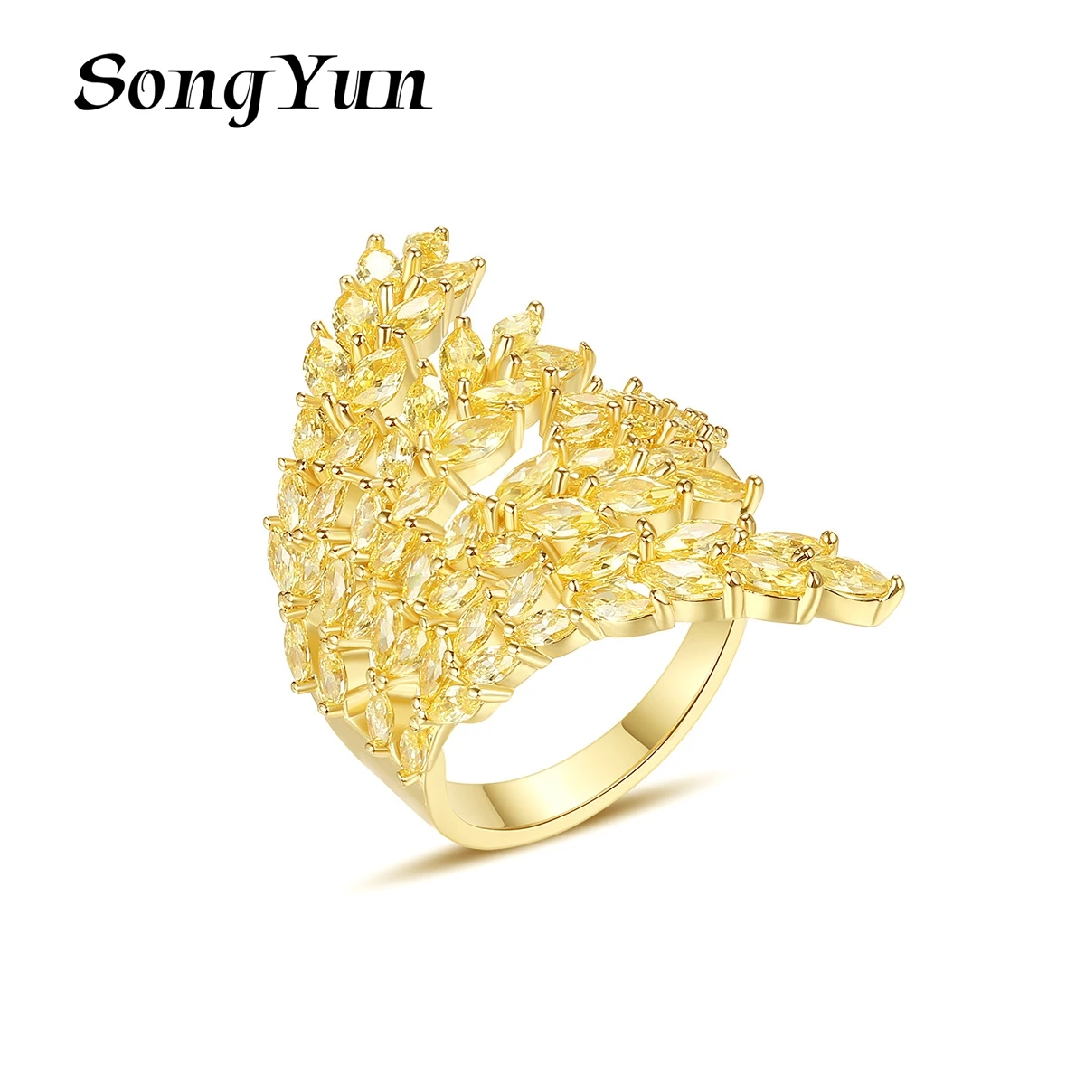 SongYun Jewelry Manufacturer MHT 18k Gold Plated Rings Accessories For Women Luxury Copper 5A Grade Zircon Ring Jewelry
SongYun Jewelry Manufacturer MHT 18k Gold Plated Rings Accessories For Women Luxury Copper 5A Grade Zircon Ring Jewelry