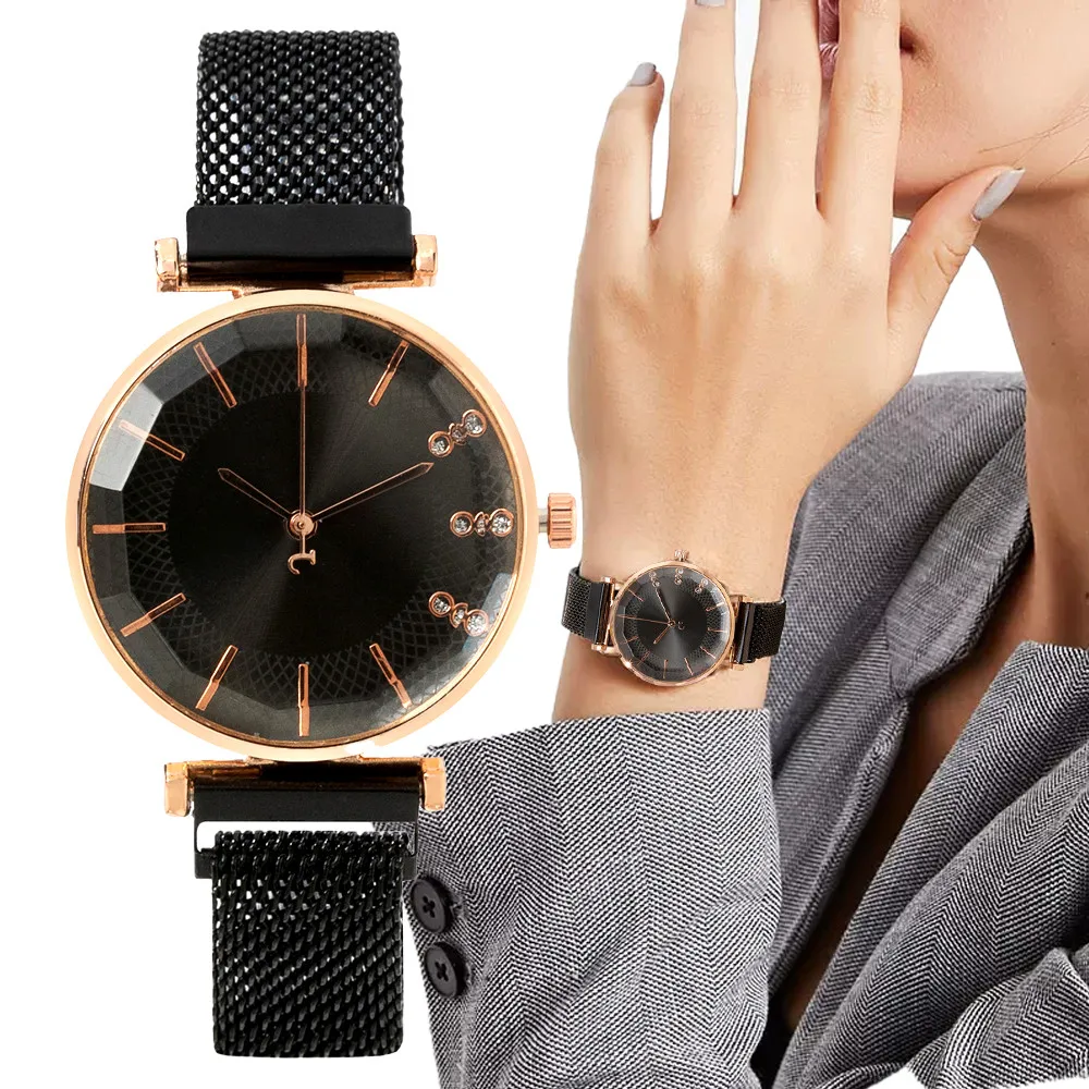 Luxury Ladies Diamond Set Simple Quartz Watch Fashion Black Magnet Stainless Steel 2023 New Women Dress Clock Watches
Luxury Ladies Diamond Set Simple Quartz Watch Fashion Black Magnet Stainless Steel 2023 New Women Dress Clock Watches