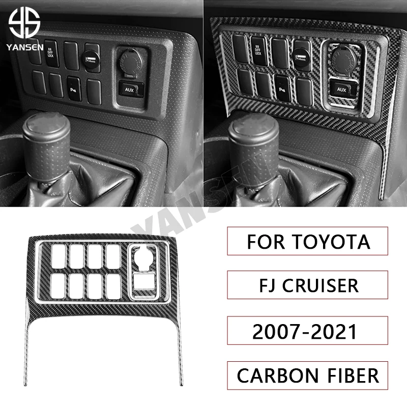 Car Central Control Button Panel Trim Carbon Fiber Cover Sticker For Toyota FJ Cruiser 2007-2023 Car Accessories
Car Central Control Button Panel Trim Carbon Fiber Cover Sticker For Toyota FJ Cruiser 2007-2023 Car Accessories