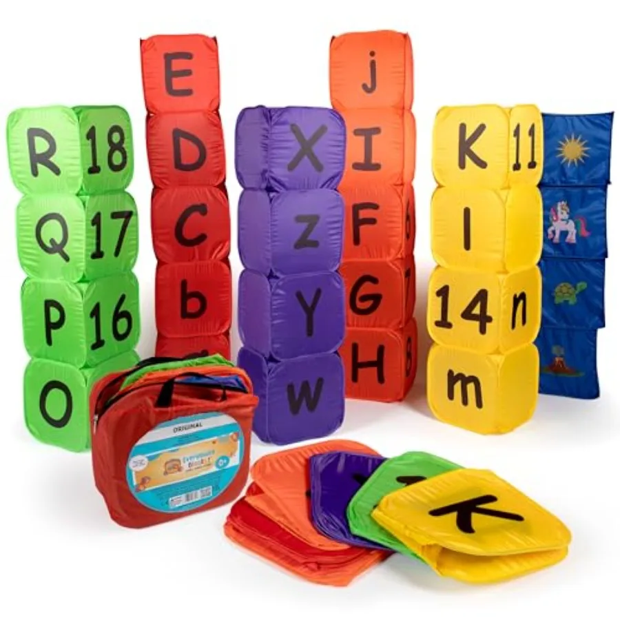 Набор из 26 строительных блоков для малышей - Складные гигантские блоки, развивающие игрушки-пазлы с буквами, цифрами и картинками для детей
Набор из 26 строительных блоков для малышей - Складные гигантские блоки, развивающие игрушки-пазлы с буквами, цифрами и картинками для детей