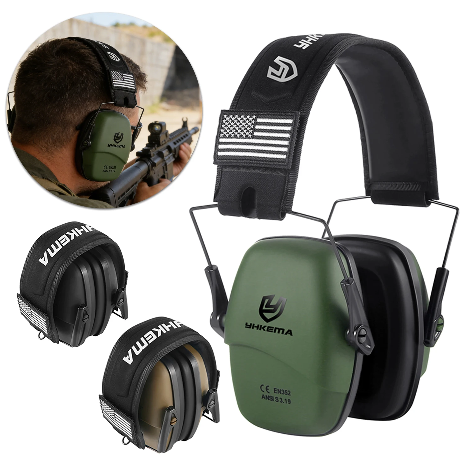 Защитные наушники для защиты ушей для стрельбы, шумоподавление NRR 25 дБ, тонкая пассивная защита слуха с низкопрофильными наушниками
Защитные наушники для защиты ушей для стрельбы, шумоподавление NRR 25 дБ, тонкая пассивная защита слуха с низкопрофильными наушниками