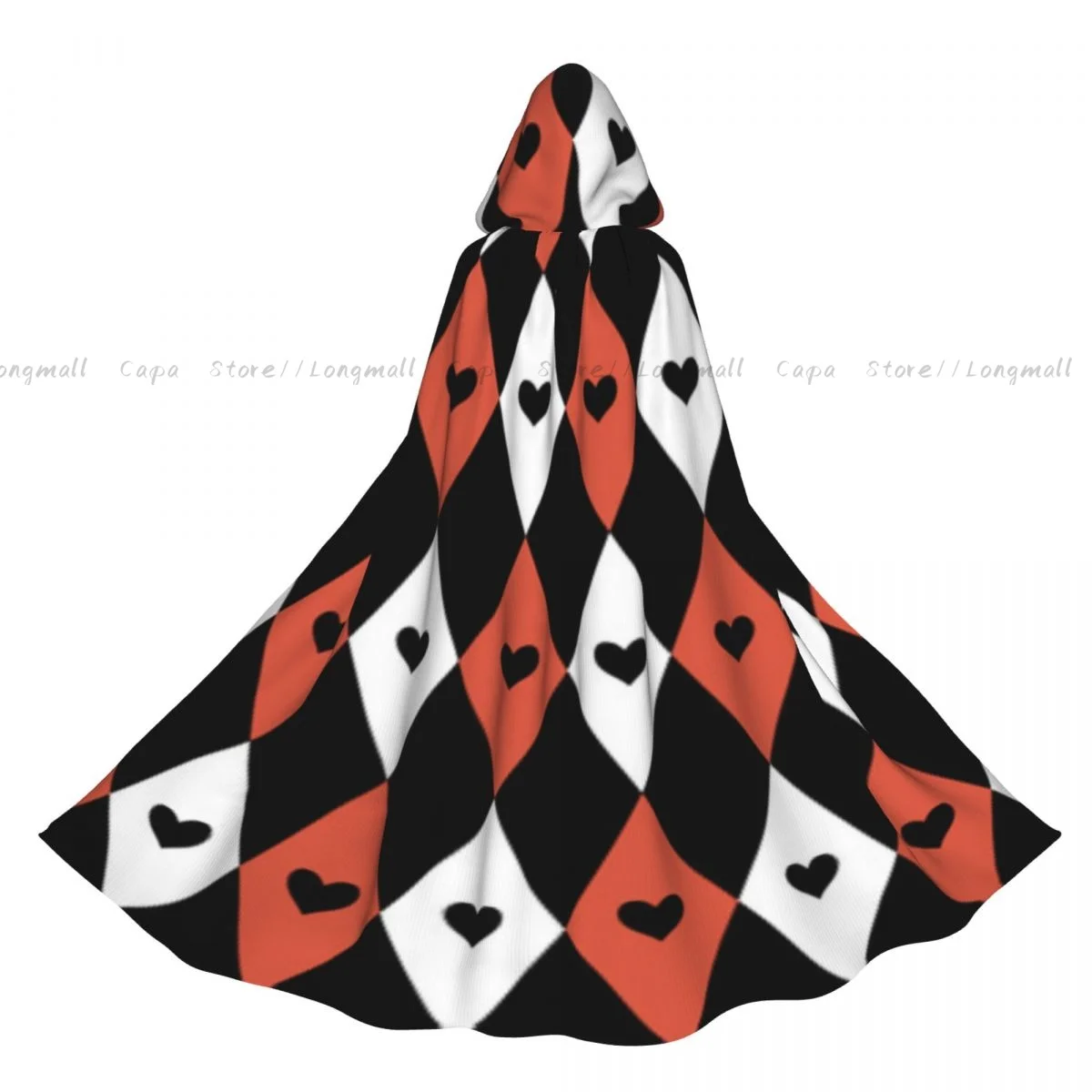 Adult Halloween Cards Suit Pattern Cloak Cape Hooded Medieval Costume Full Length Dress Coat
Adult Halloween Cards Suit Pattern Cloak Cape Hooded Medieval Costume Full Length Dress Coat