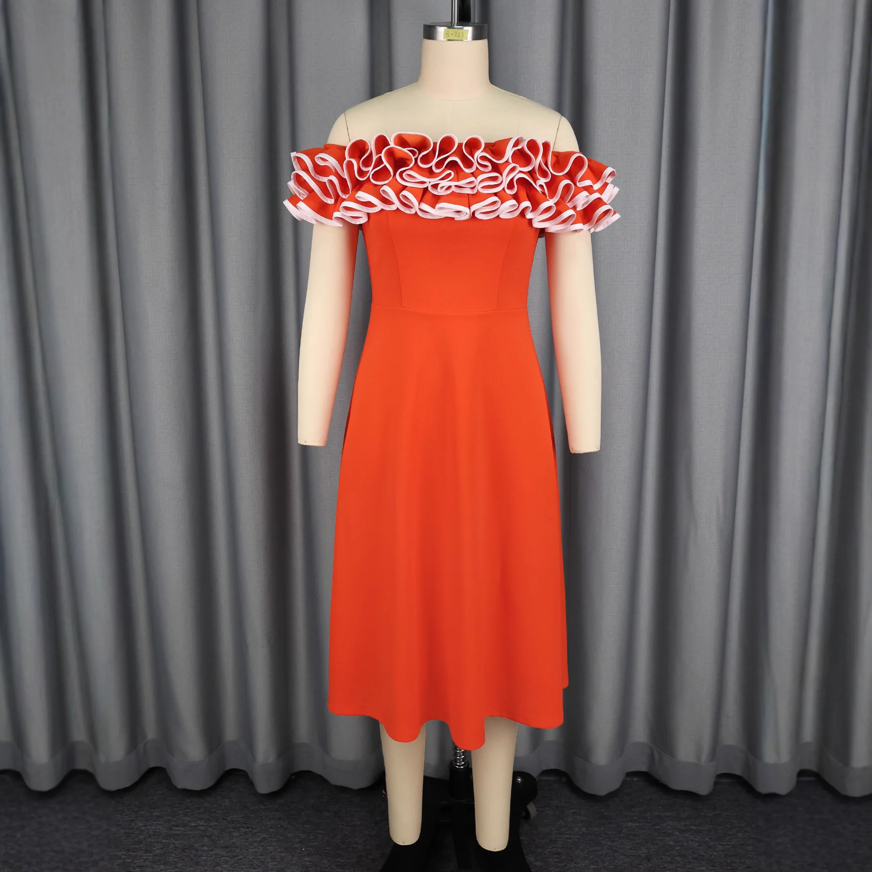 Elegant Dashiki African Party Evening Dresses for Women Autumn Fashion Short Sleeve Orange Midi Dress Outfits Africa Clothing
Elegant Dashiki African Party Evening Dresses for Women Autumn Fashion Short Sleeve Orange Midi Dress Outfits Africa Clothing