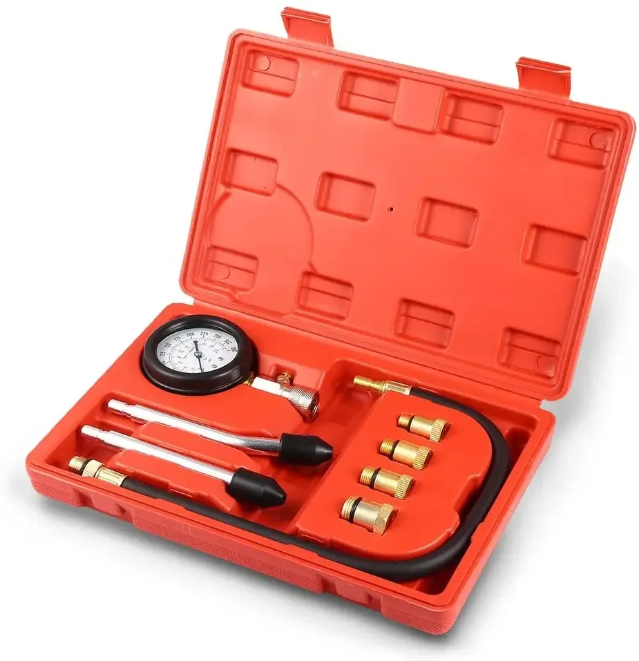 Oil engine cylinder compression testing kit (for automobiles) 0 - 300 pounds per square inch Engine compression testing kit
Oil engine cylinder compression testing kit (for automobiles) 0 - 300 pounds per square inch Engine compression testing kit