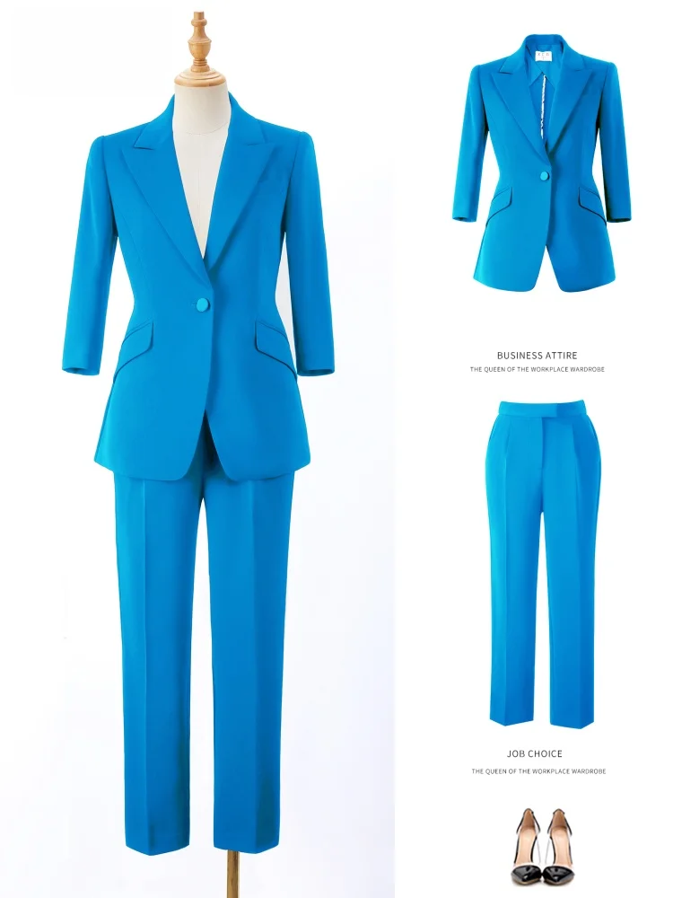 Xiangchun Bird Autumn Luxury Style Women's Suit Set Jacket Commute Host Professional Clothing Long Pants Polyester Spandex
Xiangchun Bird Autumn Luxury Style Women's Suit Set Jacket Commute Host Professional Clothing Long Pants Polyester Spandex