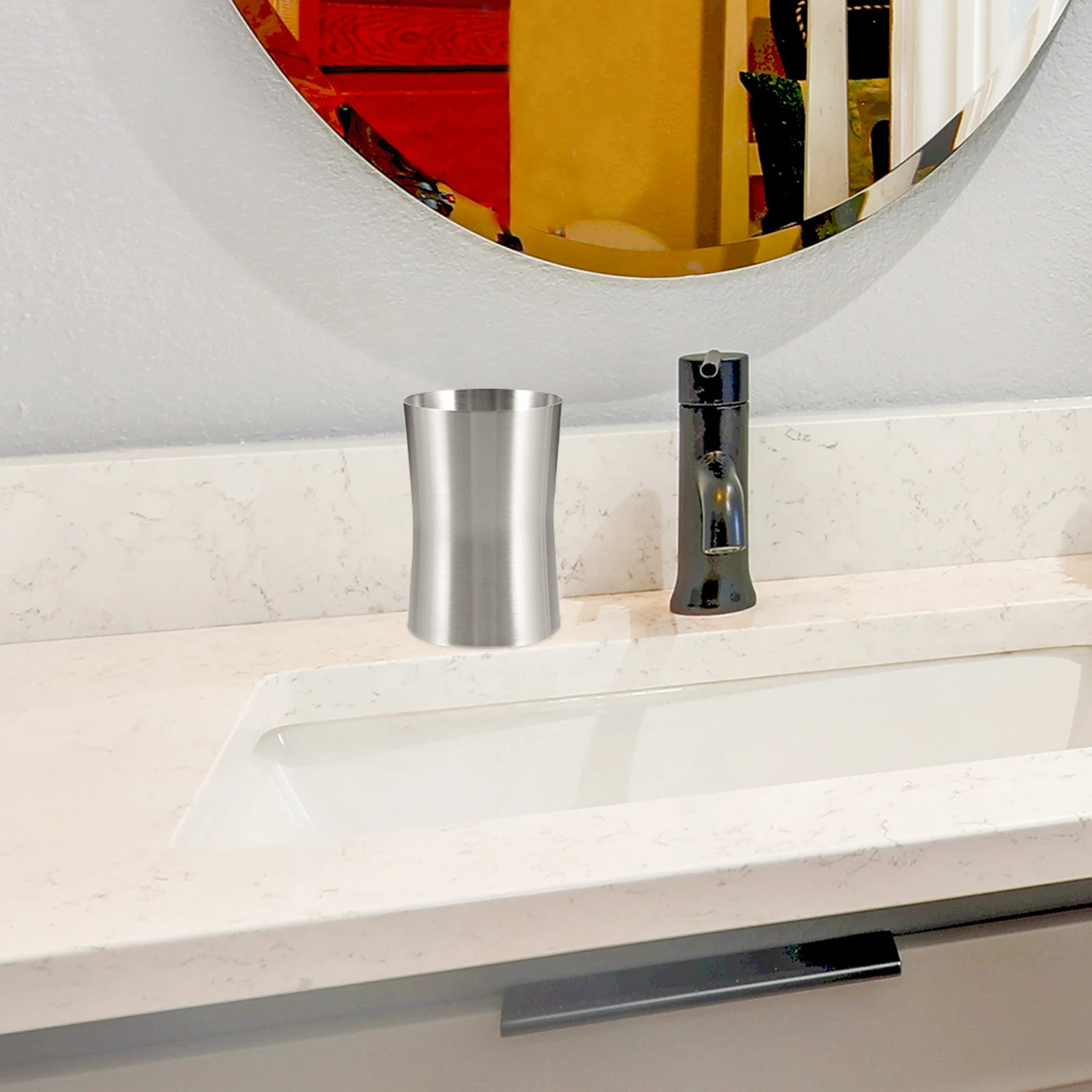 Stainless Steel Toothbrush Cup Mouthwash Rinse Leakproof Water Cups Bathroom Travel Child Friendly Smooth Edge Easy Clean Mug
Stainless Steel Toothbrush Cup Mouthwash Rinse Leakproof Water Cups Bathroom Travel Child Friendly Smooth Edge Easy Clean Mug