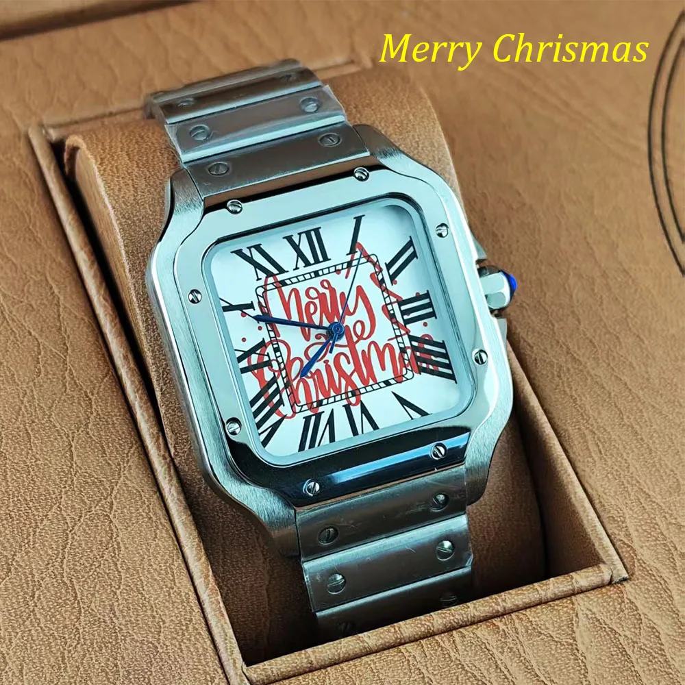 NH35 Watch Merry Chrismas Men's Stainless Steel Watch 38mm Custom Logo, Suitable for NH35 Movement Watches
NH35 Watch Merry Chrismas Men's Stainless Steel Watch 38mm Custom Logo, Suitable for NH35 Movement Watches