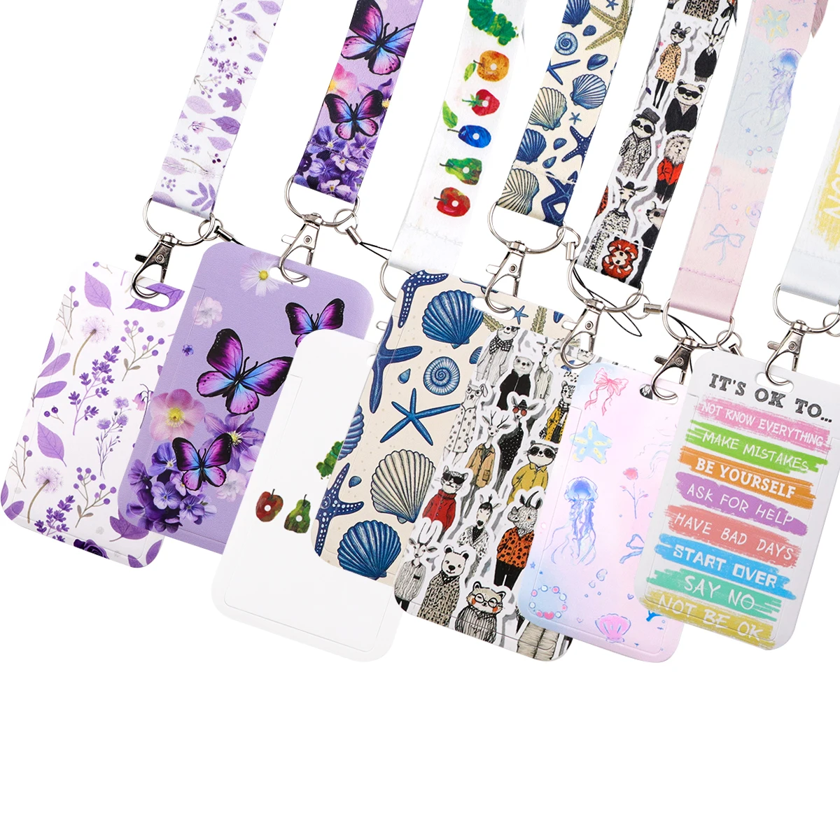 Butterfly ID Card Holder Flowers Lanyard For Keys Credential Holders Neck Straps Badge Holder Keychain Keyrings Accessories
Butterfly ID Card Holder Flowers Lanyard For Keys Credential Holders Neck Straps Badge Holder Keychain Keyrings Accessories