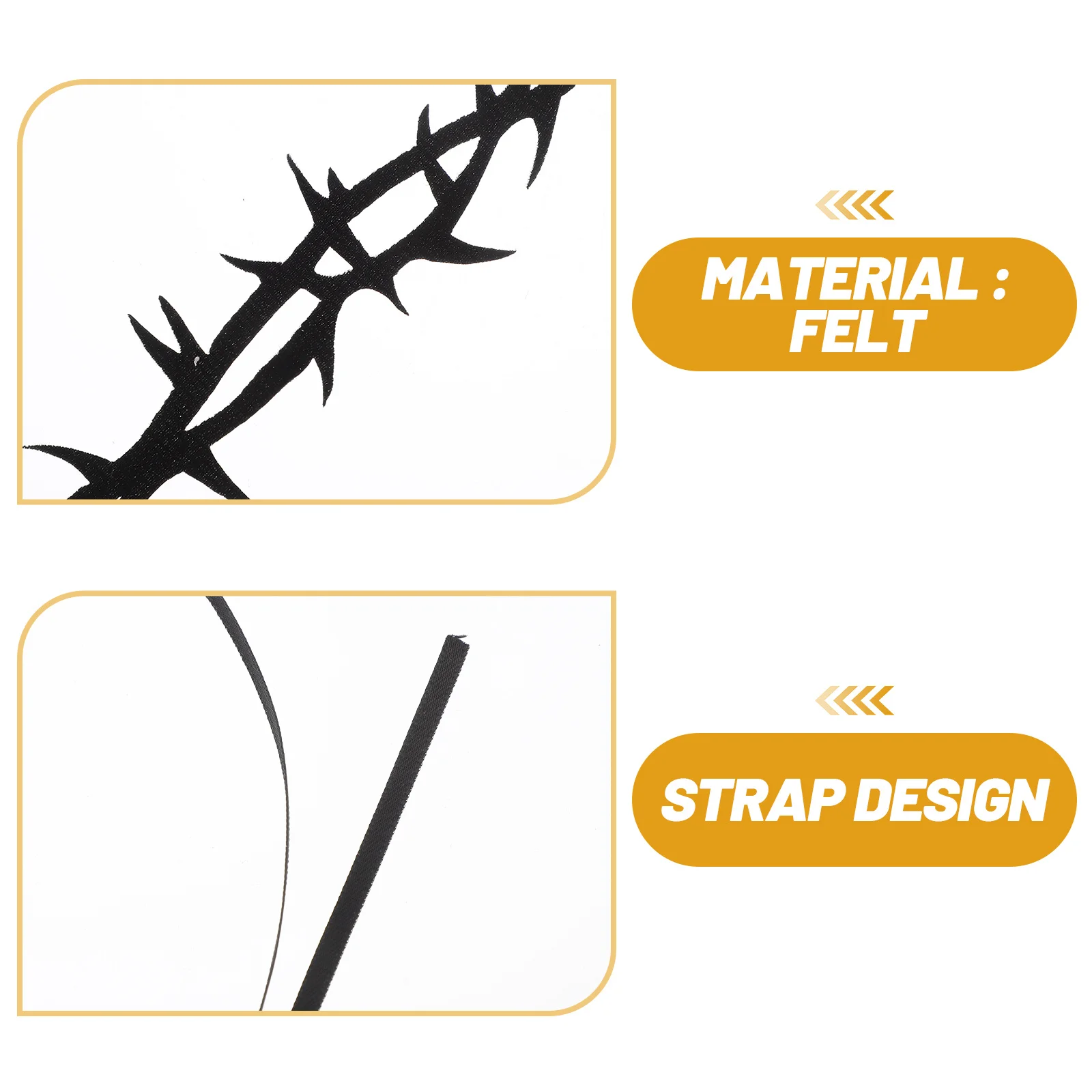 Black Punk Halloween Necklace Gothic Thorn Necklaces Felt Holiday Black Choker Thorn Choker Necklace Party Gifts 
Black Punk Halloween Necklace Gothic Thorn Necklaces Felt Holiday Black Choker Thorn Choker Necklace Party Gifts