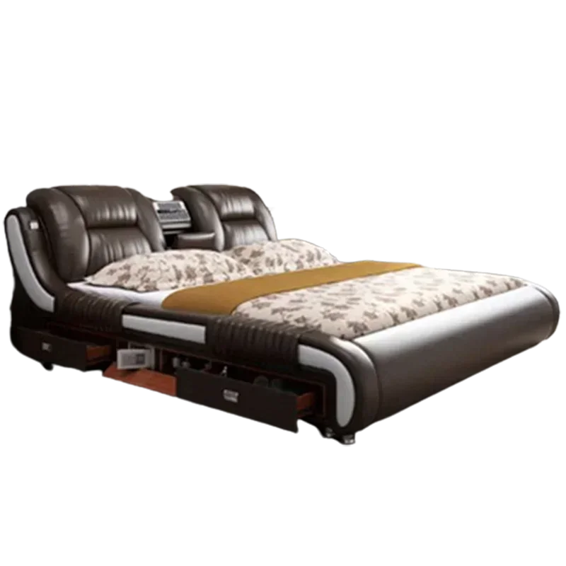 European Style Large Bed Modern High-end Headboard Double Frame Double Bed Storage Luxurious Bedroom Furniture
European Style Large Bed Modern High-end Headboard Double Frame Double Bed Storage Luxurious Bedroom Furniture
