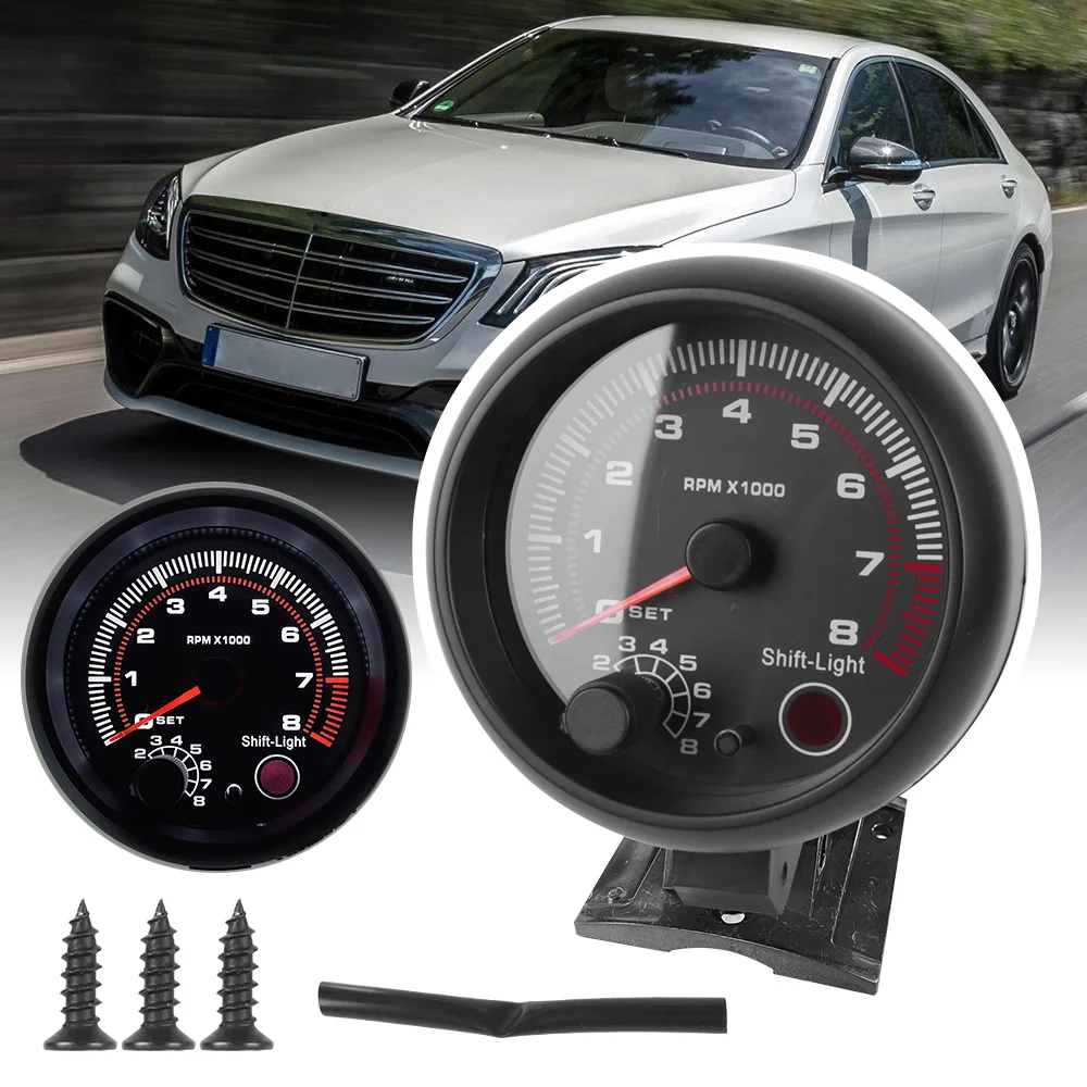 0-8000 RPM Auto Gauge With LED Shift Light 3.75 Inch Car Meter Tachometer 12V White Backlight
0-8000 RPM Auto Gauge With LED Shift Light 3.75 Inch Car Meter Tachometer 12V White Backlight