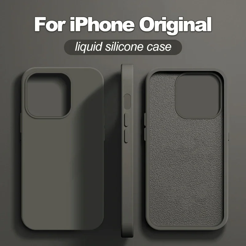 Luxury Original Liquid Silicone Case For iPhone 15 14 13 12 11 Pro Max Plus Phone Cases Shockproof Soft Back Cover Accessories
Luxury Original Liquid Silicone Case For iPhone 15 14 13 12 11 Pro Max Plus Phone Cases Shockproof Soft Back Cover Accessories