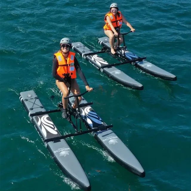 Favorite New Trendy inflatable floating one seated sea cycle Water Bike for sale
Favorite New Trendy inflatable floating one seated sea cycle Water Bike for sale