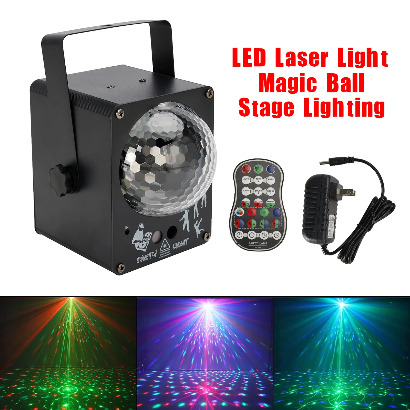 Areyourshop LED Magic Ball Laser Light with 60 RGB Patterns, Remote Control, Sound Active for Home Party/Disco
Areyourshop LED Magic Ball Laser Light with 60 RGB Patterns, Remote Control, Sound Active for Home Party/Disco