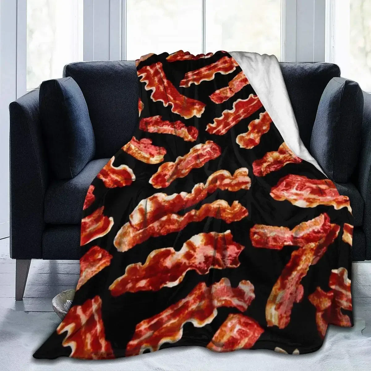 3D Print Bacon Blanket Warm Soft Micro Couch Sofa Bed Throw Blanket for Women Men Gifts Personalized Flannel Throw Blankets
3D Print Bacon Blanket Warm Soft Micro Couch Sofa Bed Throw Blanket for Women Men Gifts Personalized Flannel Throw Blankets
