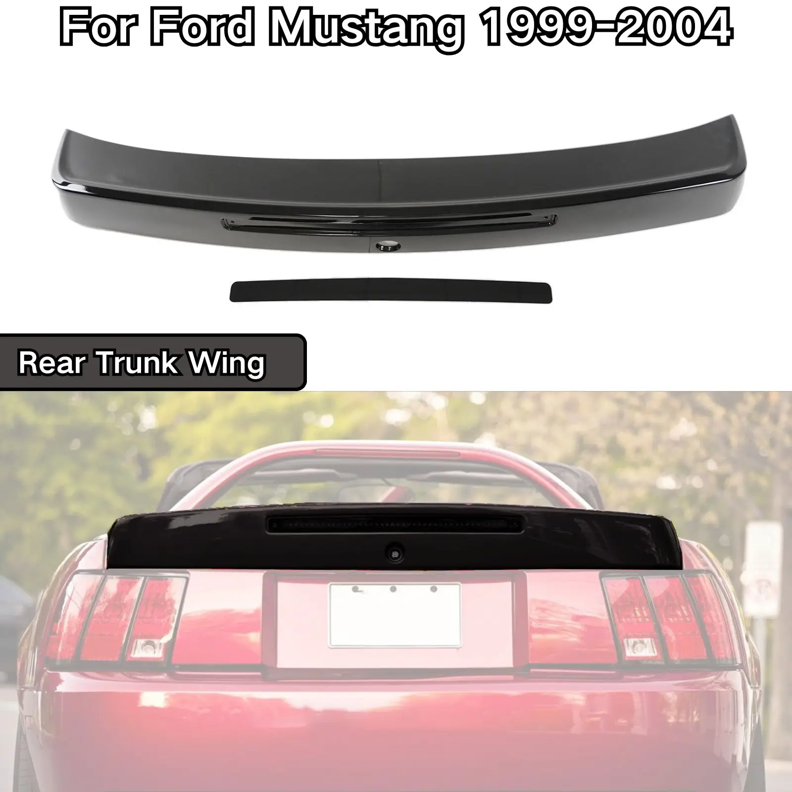 Rear Roof Spoiler For Ford Mustang 1999-2004 Rear Trunk Wing Spoiler Glossy Black Carbon Fiber Print Car Accessories Body Kit
Rear Roof Spoiler For Ford Mustang 1999-2004 Rear Trunk Wing Spoiler Glossy Black Carbon Fiber Print Car Accessories Body Kit