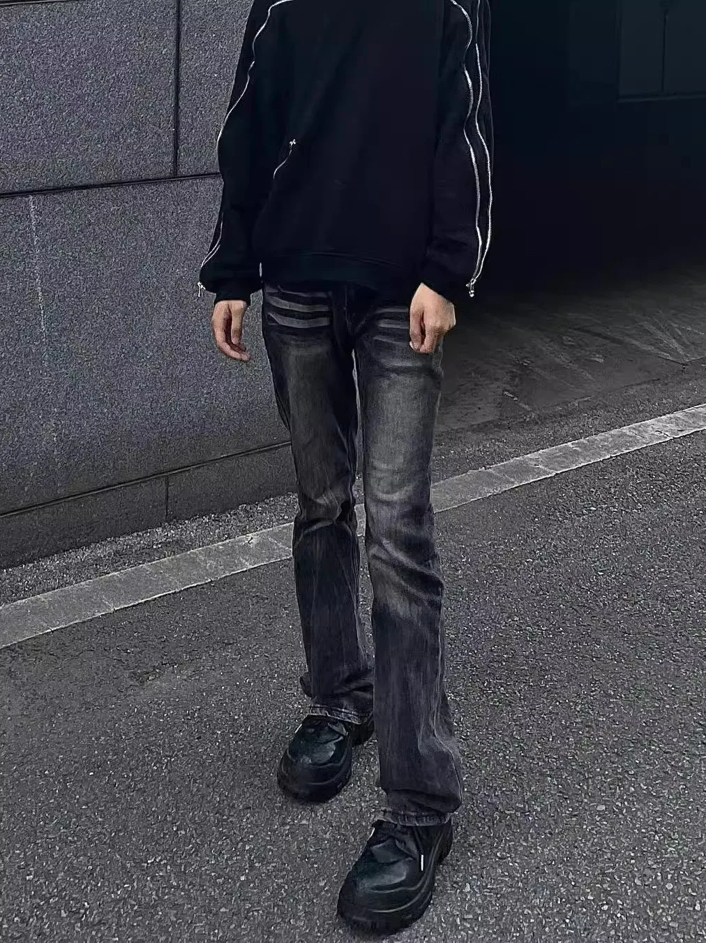 Мужские джинсы Retro Waed ey Slim Fit: прямые зауженные брюки из денима в стиле High Street, повседневные, модные
Мужские джинсы Retro Waed ey Slim Fit: прямые зауженные брюки из денима в стиле High Street, повседневные, модные