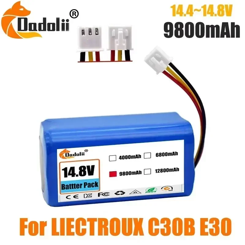 New Original 14.4V 9800mAh Battery Pack for Lirctroux C30B Robot Vacuum Cleaner, Long-lasting Power
New Original 14.4V 9800mAh Battery Pack for Lirctroux C30B Robot Vacuum Cleaner, Long-lasting Power