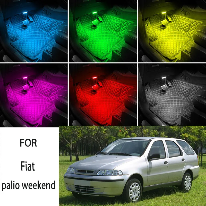 FOR Fiat-palio weekend LED Car Interior Ambient Foot Light Atmosphere Decorative Lamps Party decoration lights Neon strips
FOR Fiat-palio weekend LED Car Interior Ambient Foot Light Atmosphere Decorative Lamps Party decoration lights Neon strips
