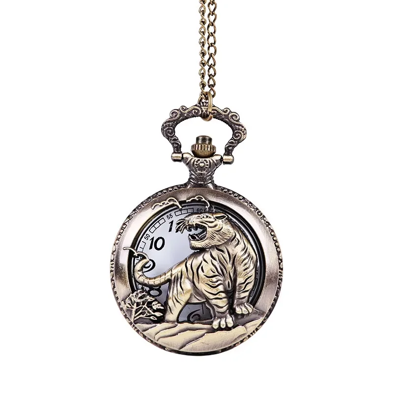 3154 The Large Bronze Carved Hollow Tiger Pocket Watch Chinese zodiac like tigers dashing down a mountain Watches
3154 The Large Bronze Carved Hollow Tiger Pocket Watch Chinese zodiac like tigers dashing down a mountain Watches