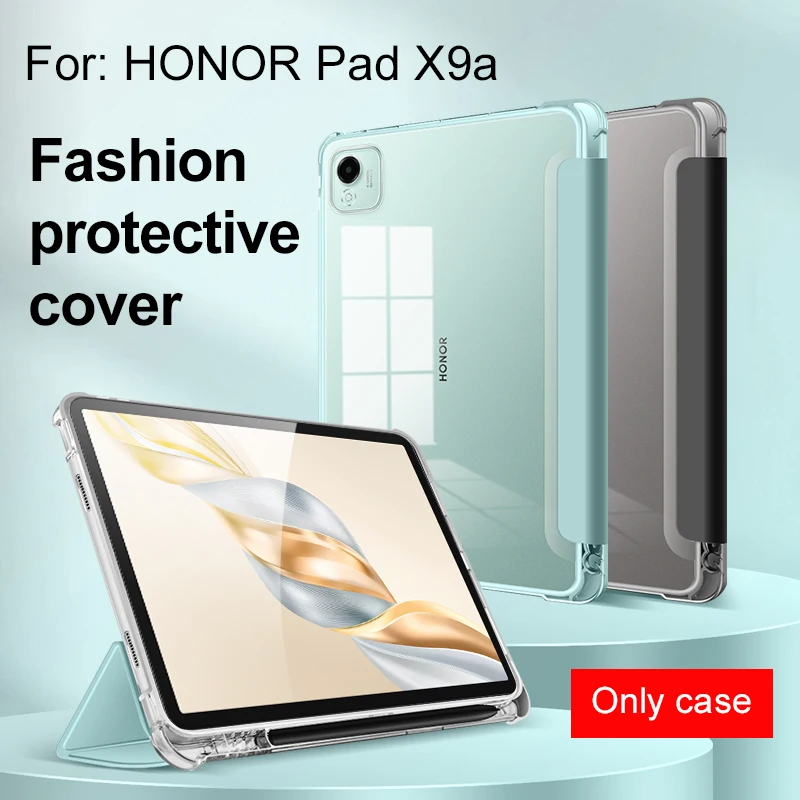 Tablet case for Honor pad X9a soft case with pen slot can be put pen has a bottom case fixed flat
Tablet case for Honor pad X9a soft case with pen slot can be put pen has a bottom case fixed flat