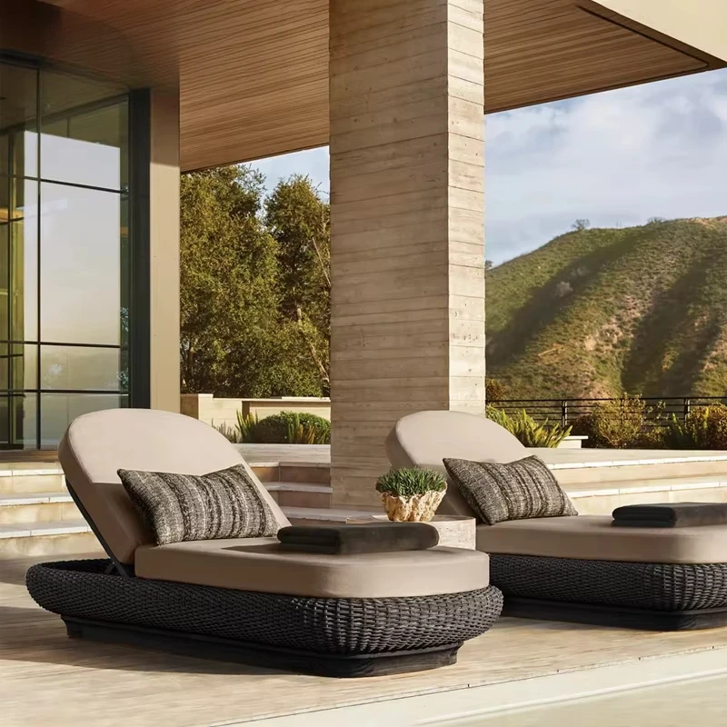 Luxury loungers, modern rattan sunbeds, luxury teak sunbeds, beach pool chairs, villa resort garden furniture set
Luxury loungers, modern rattan sunbeds, luxury teak sunbeds, beach pool chairs, villa resort garden furniture set
