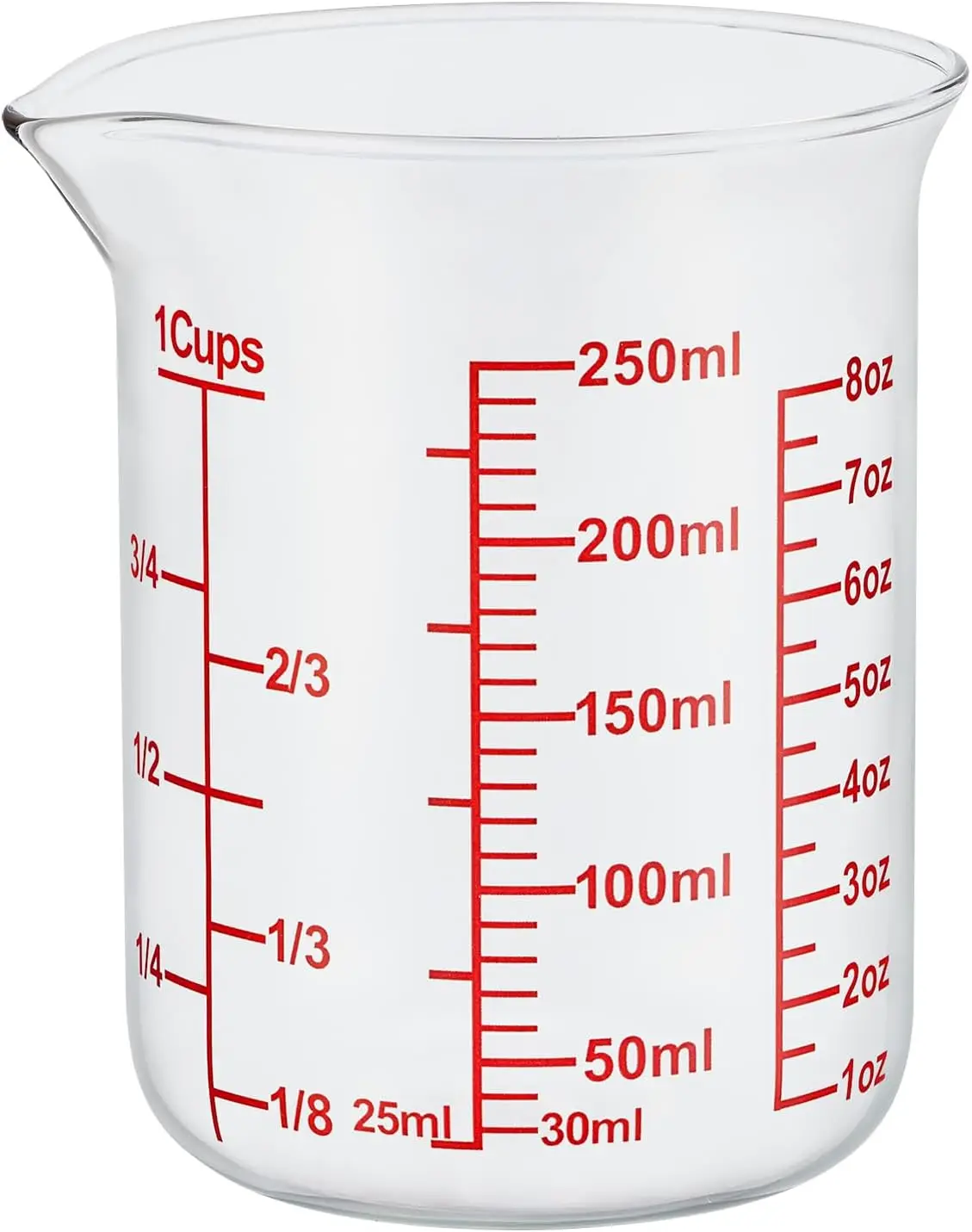 Ackers Glass Measuring Cup 1 Cup, 8oz Borosilicate Liquid Measuring Cup with Spout, Kitchen Essential, Glass Measuring Cup, Baking Utensils, Liquid Measuring Cup, Multipurpose
Ackers Glass Measuring Cup 1 Cup, 8oz Borosilicate Liquid Measuring Cup with Spout, Kitchen Essential, Glass Measuring Cup, Baking Utensils, Liquid Measuring Cup, Multipurpose