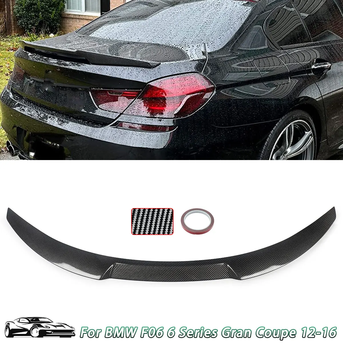Carbon Fiber Look Rear Tail Wing Replace For 2012-2018 BMW 6 Series F06 640i 650i M6 Rear Trunk Boot Lip Spoiler Wing Body Kit
Carbon Fiber Look Rear Tail Wing Replace For 2012-2018 BMW 6 Series F06 640i 650i M6 Rear Trunk Boot Lip Spoiler Wing Body Kit