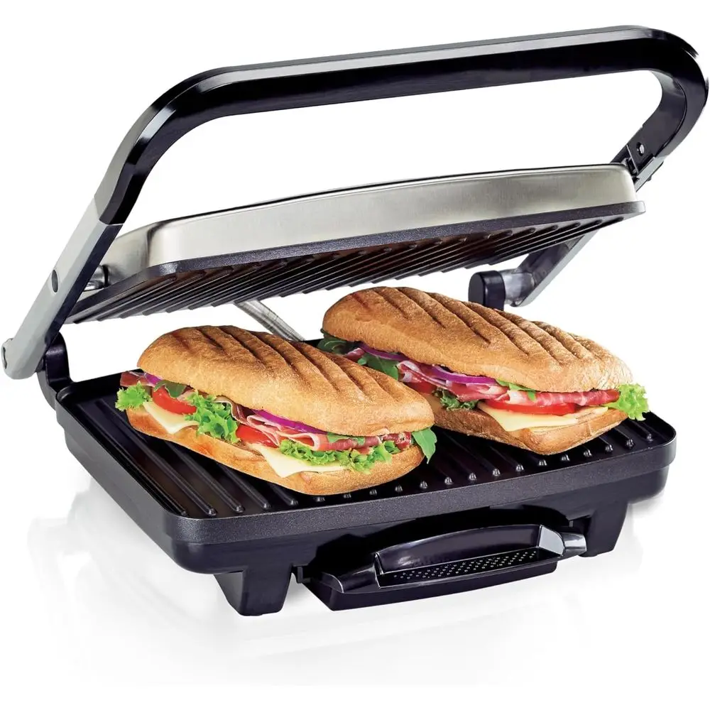 Upright Sandwich Maker and Electric Grill with Nonstick, Easy-Clean Grids, Stainless Steel Design
Upright Sandwich Maker and Electric Grill with Nonstick, Easy-Clean Grids, Stainless Steel Design
