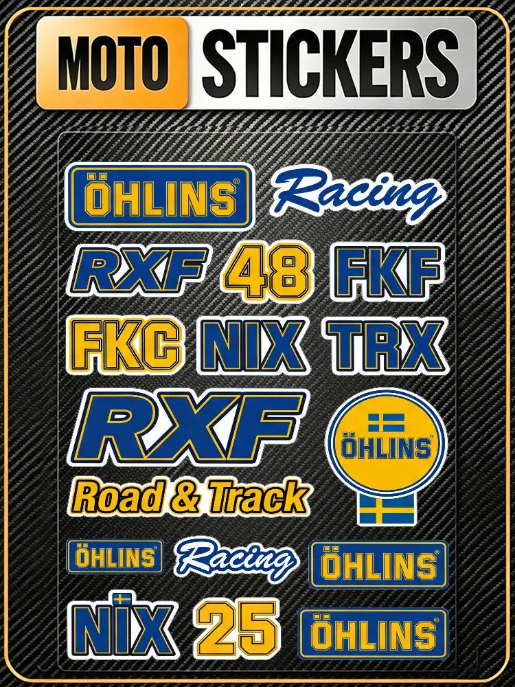 FOR OHLINS Safety Reflective Waterproof Auto Decal Scratch Cover Stickers Universal For Bike Helmet Mug Refrigerator
FOR OHLINS Safety Reflective Waterproof Auto Decal Scratch Cover Stickers Universal For Bike Helmet Mug Refrigerator