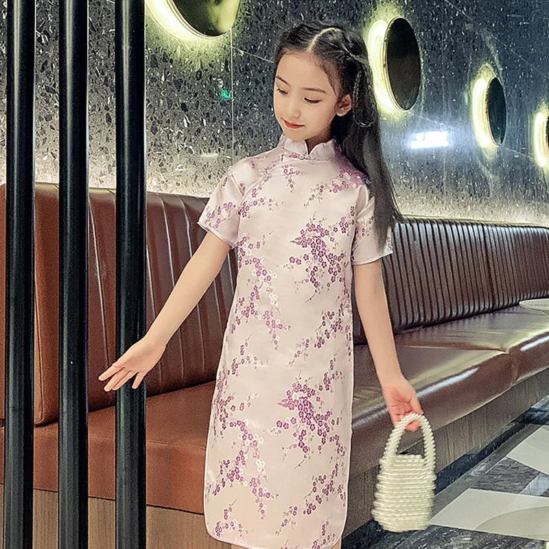 Летние детские платья Cheongsam, современные вечерние платья для девочек, модное платье для девочек, Vestidos, одежда Ципао для малышей в китайском стиле, одежда принцессы
Летние детские платья Cheongsam, современные вечерние платья для девочек, модное платье для девочек, Vestidos, одежда Ципао для малышей в китайском стиле, одежда принцессы