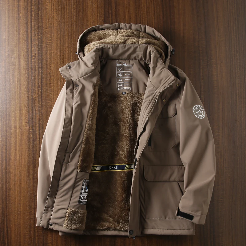 All-Weather Outdoor Fleece-Lined Thickened Windproof Waterproof Cotton Jacket with Multiple Pockets Urban Fashion Casual Coat
All-Weather Outdoor Fleece-Lined Thickened Windproof Waterproof Cotton Jacket with Multiple Pockets Urban Fashion Casual Coat