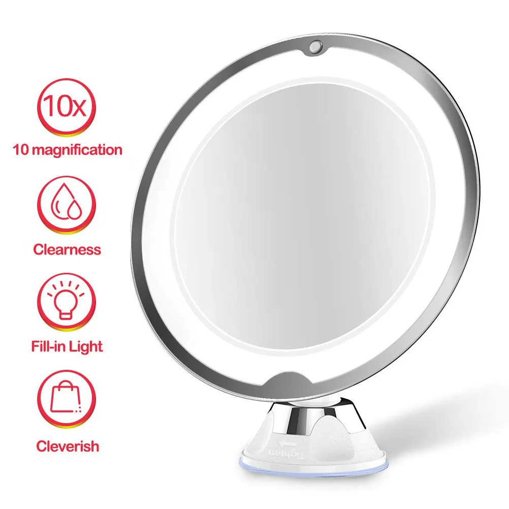 8 Inch Lighted Mirror Makeup Bathroom with Magnification Led Magnufying Lights Magnified Vanity
8 Inch Lighted Mirror Makeup Bathroom with Magnification Led Magnufying Lights Magnified Vanity