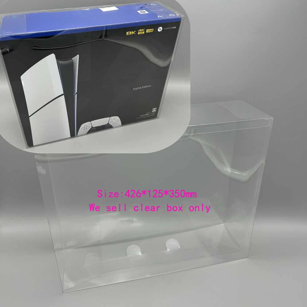 Plastic clear box PET Transparent display Case for PS5 For PlatStation5 2000 slim Digital version storage collection box
Plastic clear box PET Transparent display Case for PS5 For PlatStation5 2000 slim Digital version storage collection box