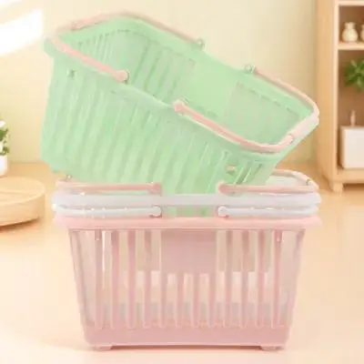 3pcs Plastic Storage Baskets With Handles Multi-Functional Bathroom Organizer Portable Shower Basket Hollow Design Desktop
3pcs Plastic Storage Baskets With Handles Multi-Functional Bathroom Organizer Portable Shower Basket Hollow Design Desktop