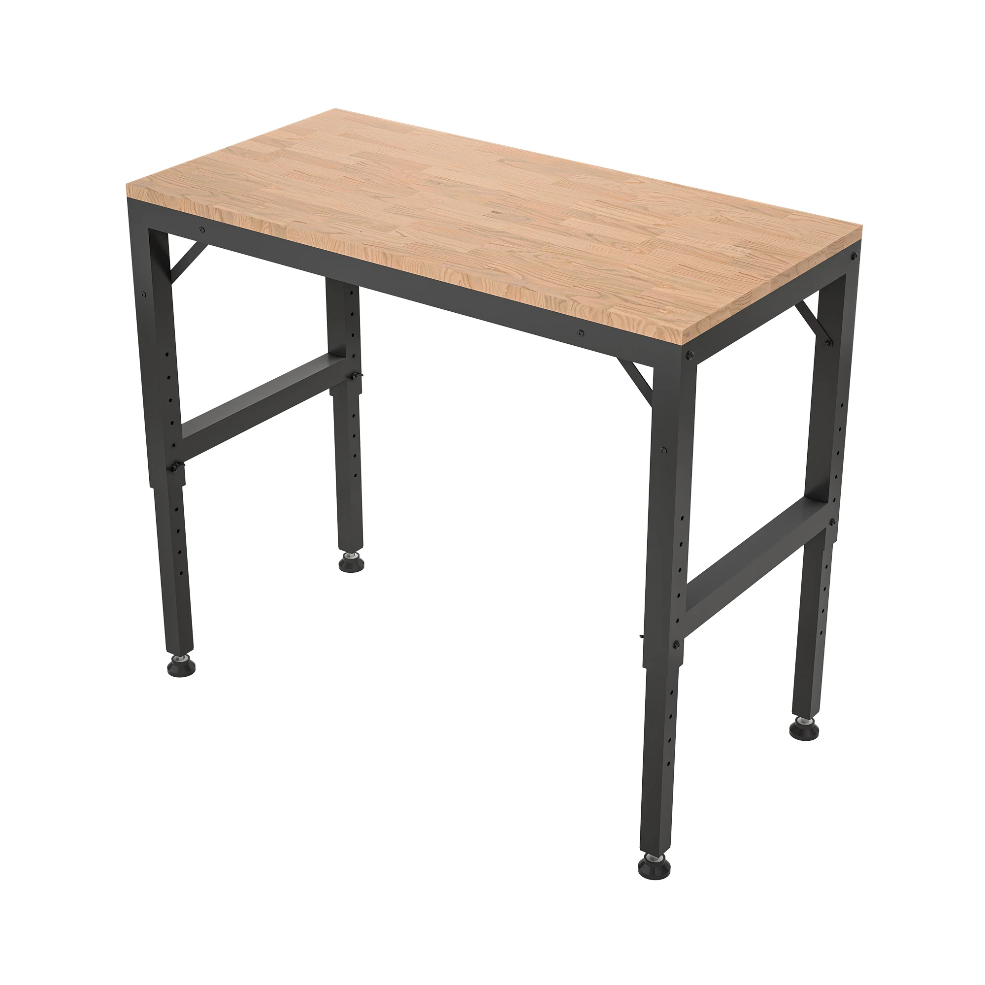 48" Heavy-Duty Adjustable Workbench, Rubber Wood Shop Table with Rubber Pads, over 2000 Lbs Capacity Hardwood Work Benches
48" Heavy-Duty Adjustable Workbench, Rubber Wood Shop Table with Rubber Pads, over 2000 Lbs Capacity Hardwood Work Benches
