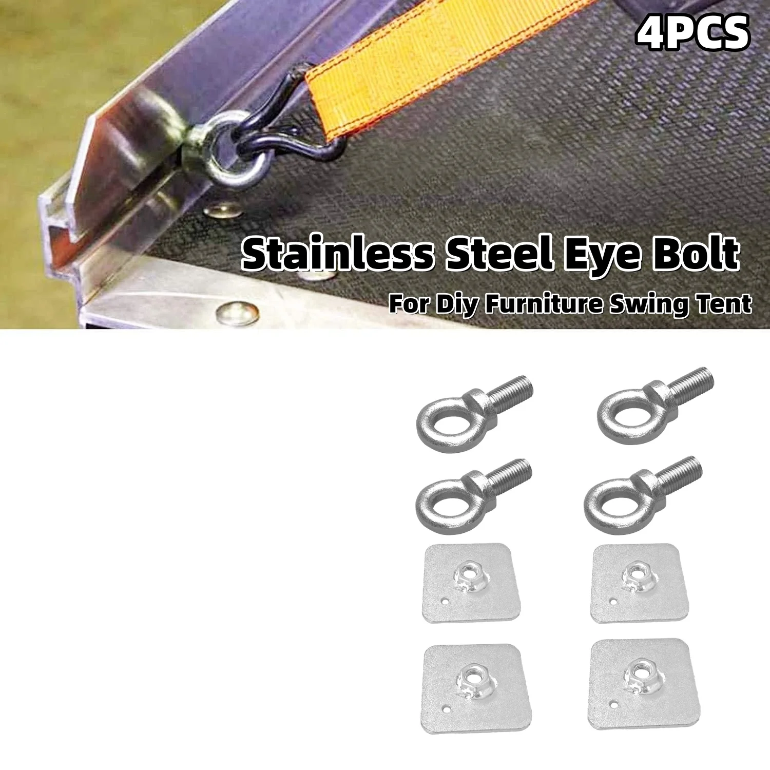1/4Pcs Mount Tie Down Anchor For Camping RV Tent Roof Rack Eye Bolt Tie Down Ring Holding Bungee Cord Ropes Hook Accessories
1/4Pcs Mount Tie Down Anchor For Camping RV Tent Roof Rack Eye Bolt Tie Down Ring Holding Bungee Cord Ropes Hook Accessories