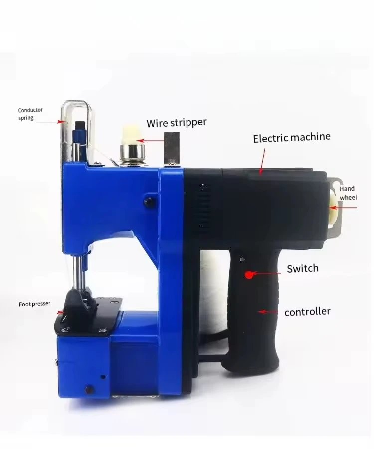 GK-700 110V/220V Sealing Machine Electric Sewing Bag Woven Paper Bag Packaging Machine Handheld Sewing and Sealing Tool
GK-700 110V/220V Sealing Machine Electric Sewing Bag Woven Paper Bag Packaging Machine Handheld Sewing and Sealing Tool