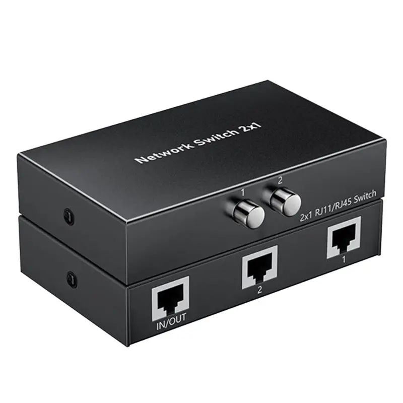 RJ45 Splitter Selector 2RJ45 Network Sharing Switch Networking Switching Splitter Selector 2 In 1 Out Ethernet Networking
RJ45 Splitter Selector 2RJ45 Network Sharing Switch Networking Switching Splitter Selector 2 In 1 Out Ethernet Networking