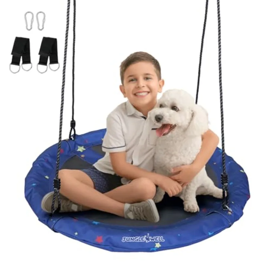 Подвесное кресло-качели Saucer Swing 40'' с водонепроницаемой тканью 900D Oxford для взрослых, грузоподъемность 700 фунтов, регулируемые ремни и 2 шт.
Подвесное кресло-качели Saucer Swing 40'' с водонепроницаемой тканью 900D Oxford для взрослых, грузоподъемность 700 фунтов, регулируемые ремни и 2 шт.