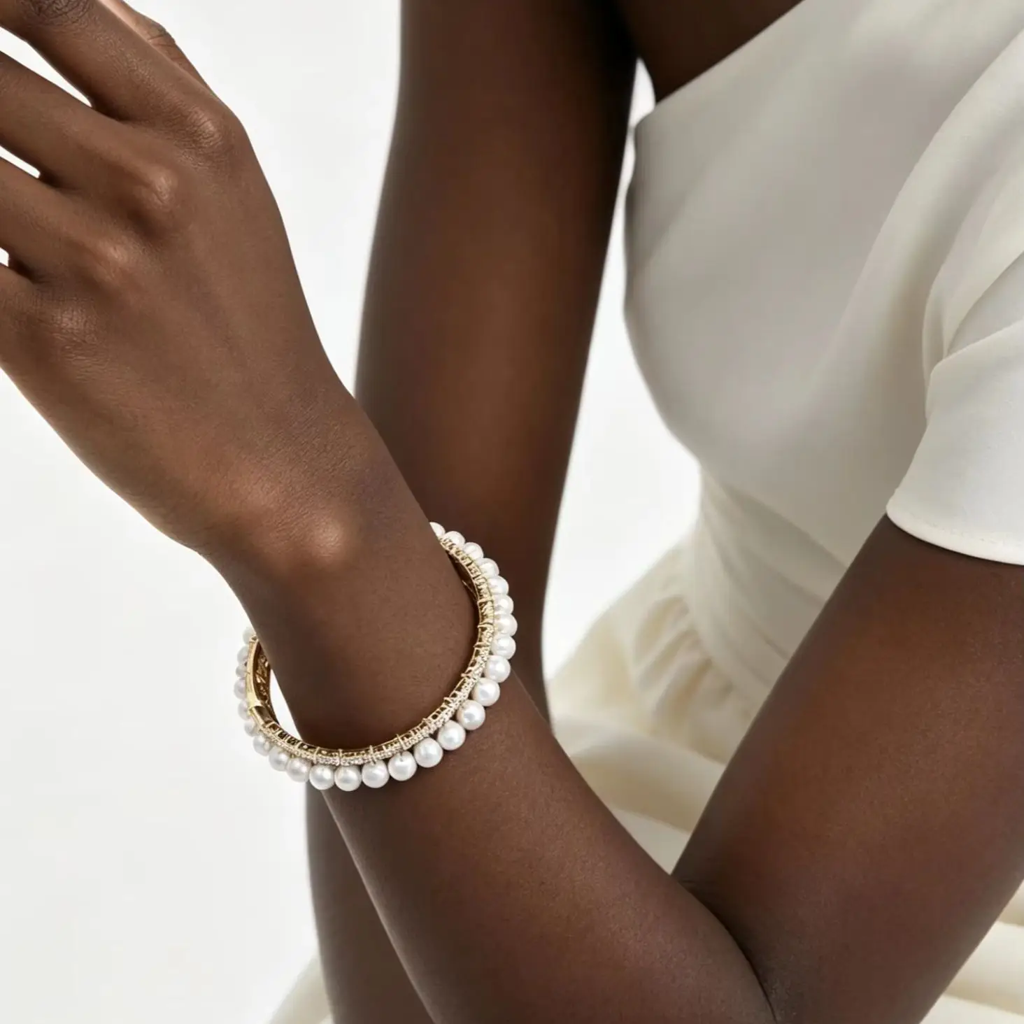 New Arrival Pearl Open Cuff Bangle Fashion Women's Daily Wear Jewelry
New Arrival Pearl Open Cuff Bangle Fashion Women's Daily Wear Jewelry