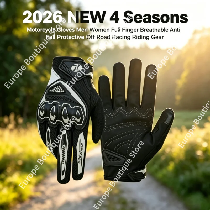 2026 NEW Breathable Anti Fall Full Finger Motorcycle Gloves 4 Seasons for Men Women Off Road Racing Riding Protective Gear
2026 NEW Breathable Anti Fall Full Finger Motorcycle Gloves 4 Seasons for Men Women Off Road Racing Riding Protective Gear