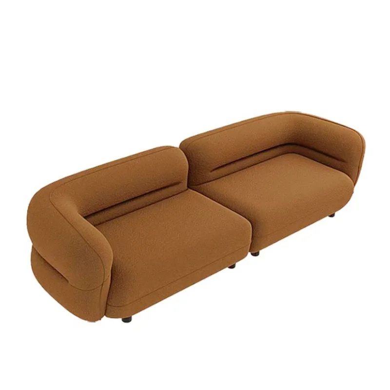 Fabric sofa Modern simple curved corner combination lamb wool sofa
Fabric sofa Modern simple curved corner combination lamb wool sofa