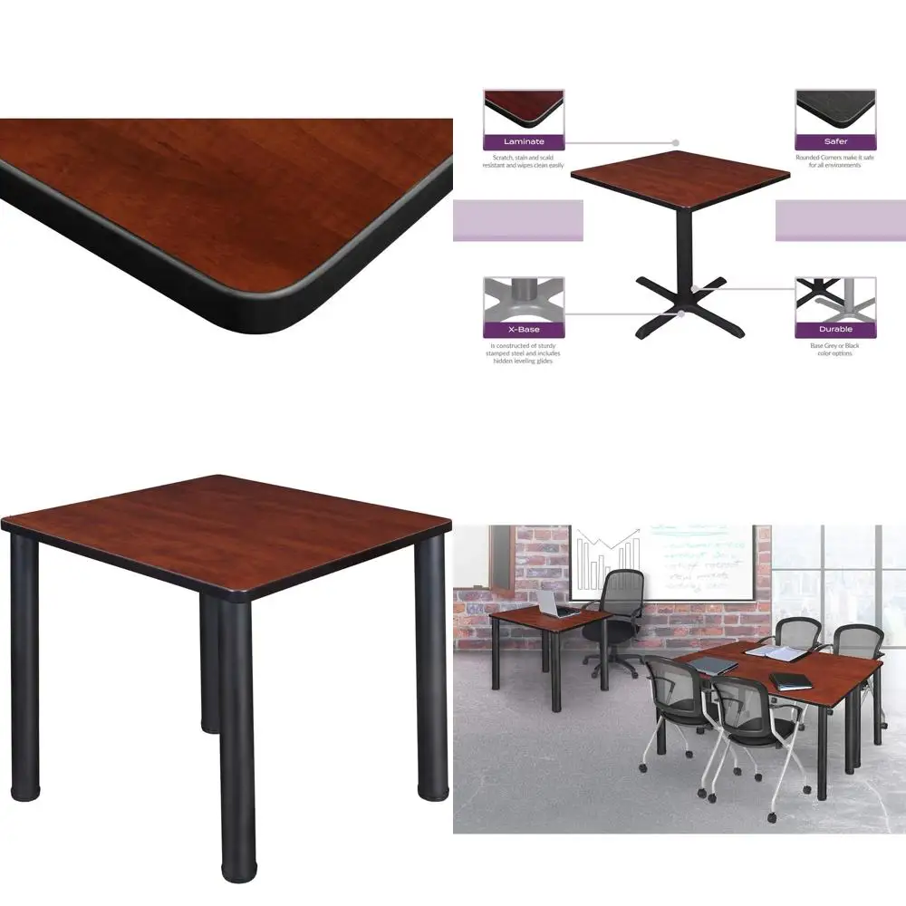 30 Inch Compact Cherry Square Cafe Table with Black Legs
30 Inch Compact Cherry Square Cafe Table with Black Legs