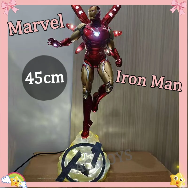 Iron Man MK85 Figure Statue - 45cm PVC Avengers Endgame Collectible Model with Illuminated Details & Dual Head Sculpt Toys Gifts
Iron Man MK85 Figure Statue - 45cm PVC Avengers Endgame Collectible Model with Illuminated Details & Dual Head Sculpt Toys Gifts